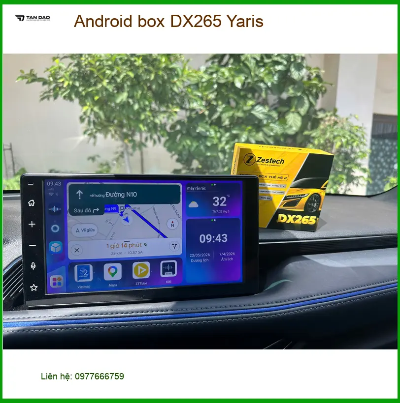 Anh Hoàng Việt nâng cấp Android box DX265 cho Toyota Yaris Quận 1 ảnh thực tế 2