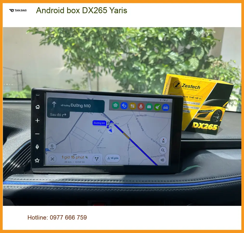 Anh Quốc Anh lắp Android box DX265 cho Toyota Yaris ở Quận Gò Vấp ảnh thực tế 3