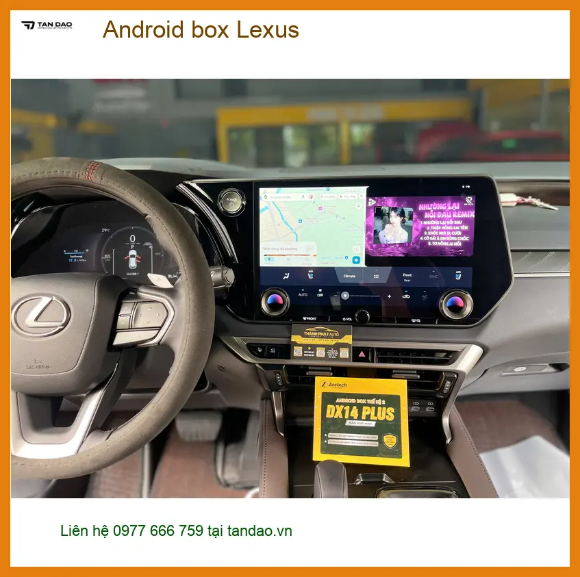 Anh Đăng lắp Android box Lexus RX350 tại Quận 12 để nâng cấp trải nghiệm giải trí