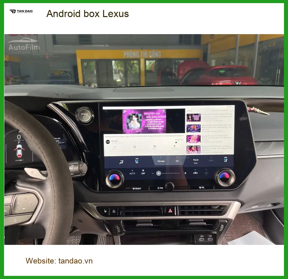 Anh Đăng lắp Android box Lexus RX350 tại Quận 12 để nâng cấp trải nghiệm giải trí ảnh thực tế 2