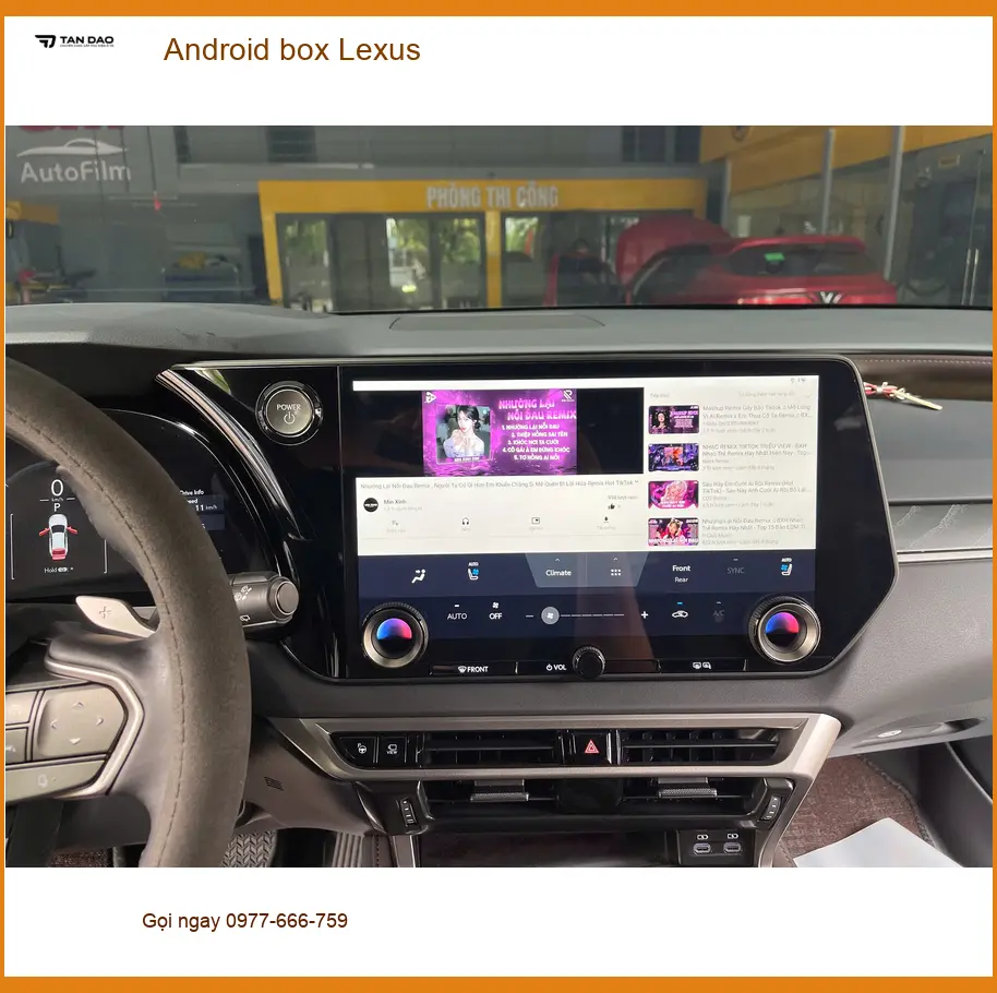 Anh Trọng lắp Android Box Lexus RX350 tại Quận Bình Thạnh để chuyến công tác không còn nhàm chán ảnh thực tế 3