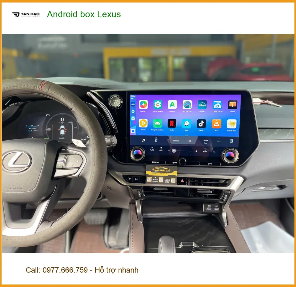 Anh Khang lắp Android Box cho Lexus RX 350 tại Quận 2 để giải trí cho con nhỏ ảnh thực tế 2