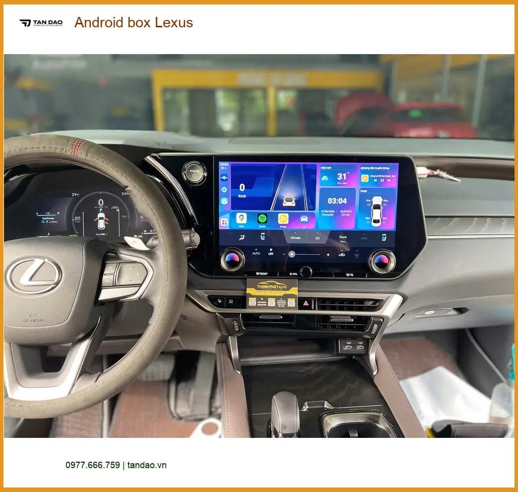 Anh Khang lắp Android Box cho Lexus RX 350 tại Quận 2 để giải trí cho con nhỏ ảnh thực tế 4