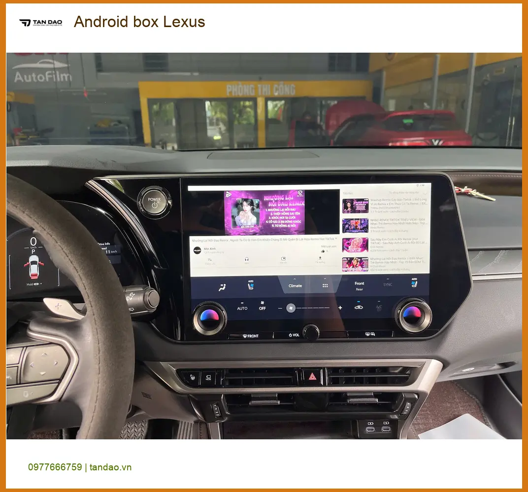 Anh Khang lắp Android Box cho Lexus RX 350 tại Quận 2 để giải trí cho con nhỏ ảnh thực tế 5