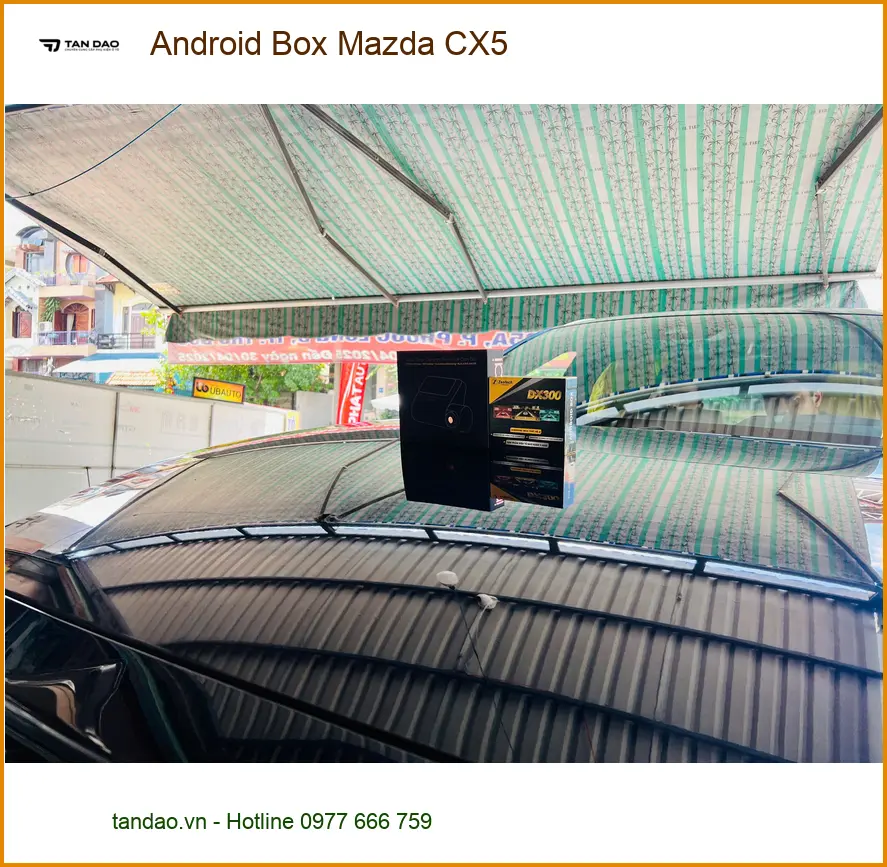 Chị Thư lắp Android Box Mazda CX5 ở Bình Chánh để con không quấy khi đi xa ảnh thực tế 3