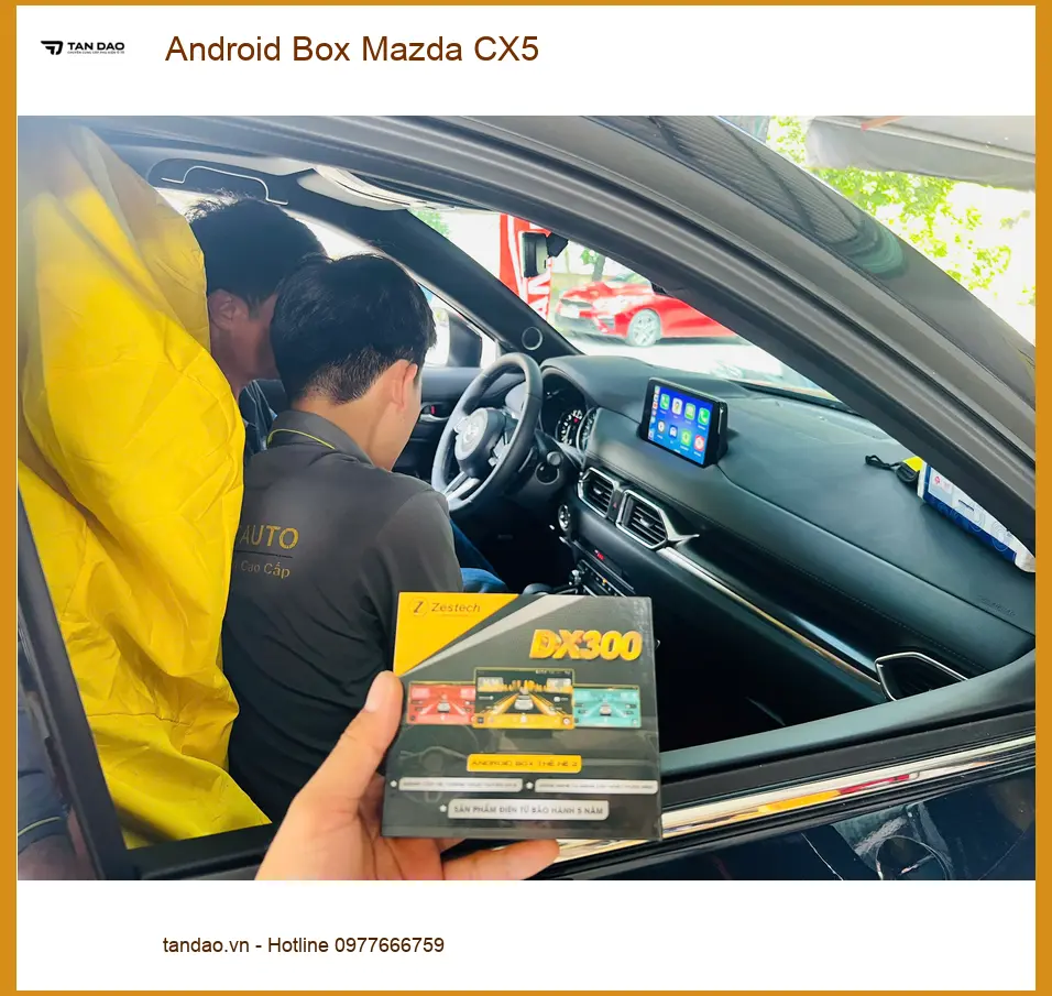 Anh Duy lắp Android Box Mazda CX5 tại Quận 12 để có trải nghiệm giải trí đa dạng hơn ảnh thực tế 3