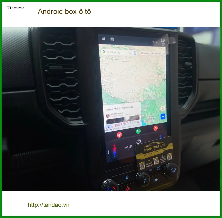 Anh Khải lắp Android box ô tô cho Ford Everest tại Quận 2 tiện lợi