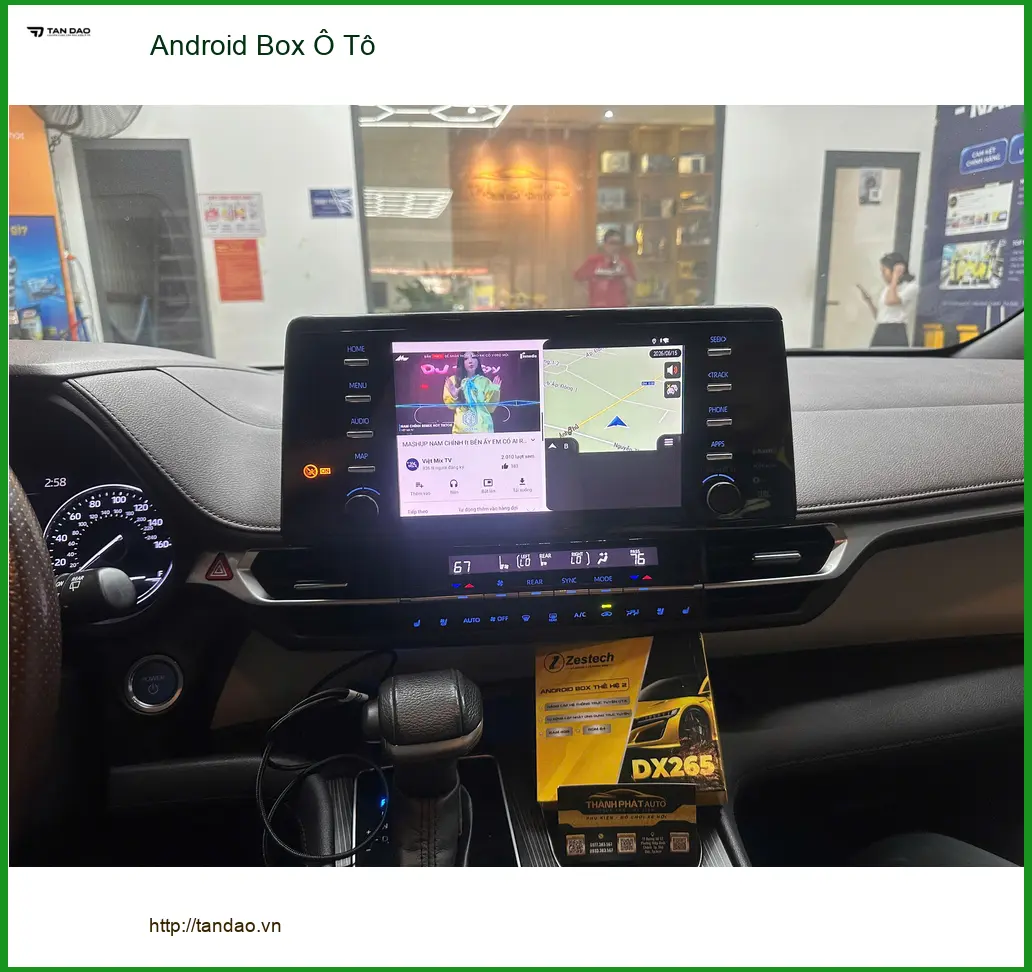 Anh Quý lắp Android Box Ô Tô cho Honda CRV tại Bình Tân tiện lợi ảnh thực tế 3