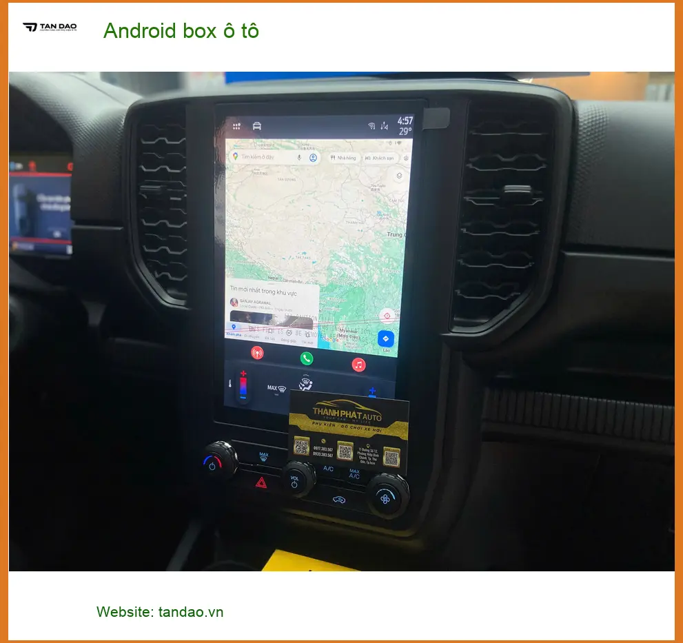 Anh Khang lắp Android box ô tô cho Hyundai Creta tại Quận Thủ Đức để giải trí tiện lợi ảnh thực tế 3