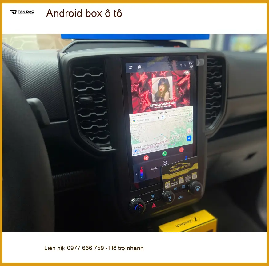 Anh Khang lắp Android box ô tô cho Hyundai Creta tại Quận Thủ Đức để giải trí tiện lợi ảnh thực tế 5