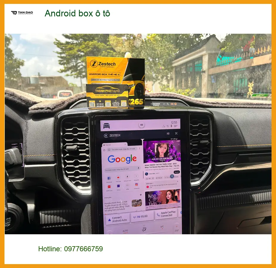 Chú Minh lắp Android box ô tô Honda CRV tại Quận Thủ Đức nâng cấp giải trí