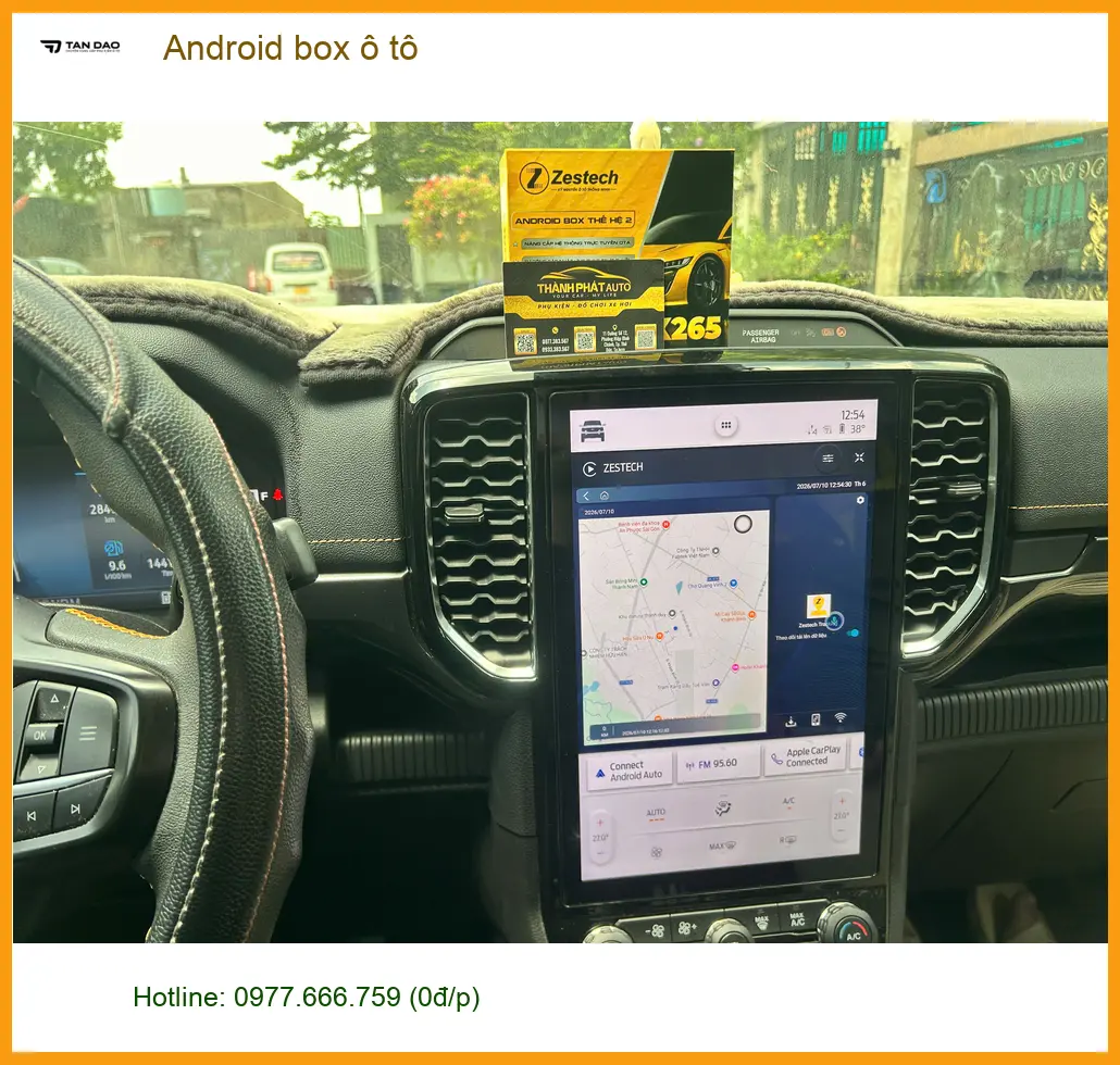 Chú Minh lắp Android box ô tô Honda CRV tại Quận Thủ Đức nâng cấp giải trí ảnh thực tế 2