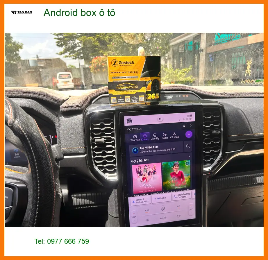 Chú Minh lắp Android box ô tô Honda CRV tại Quận Thủ Đức nâng cấp giải trí ảnh thực tế 3