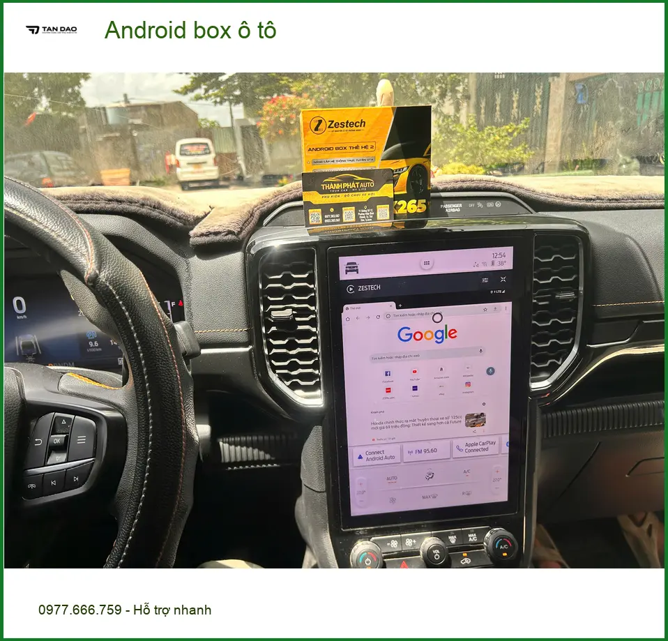 Chú Minh lắp Android box ô tô Honda CRV tại Quận Thủ Đức nâng cấp giải trí ảnh thực tế 4