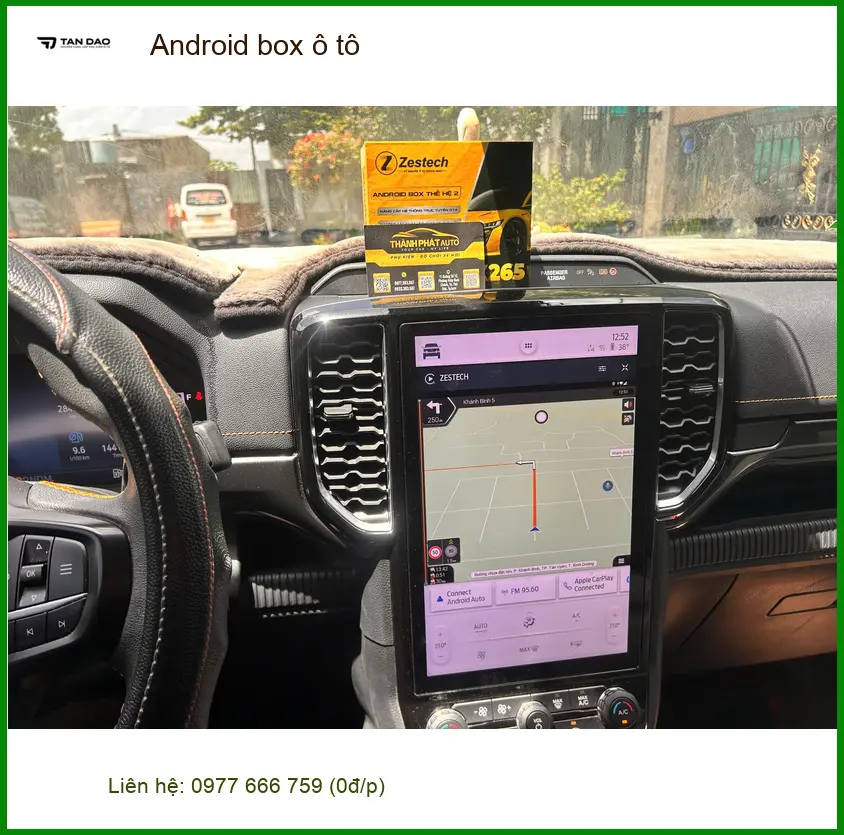Chú Minh lắp Android box ô tô Honda CRV tại Quận Thủ Đức nâng cấp giải trí ảnh thực tế 5