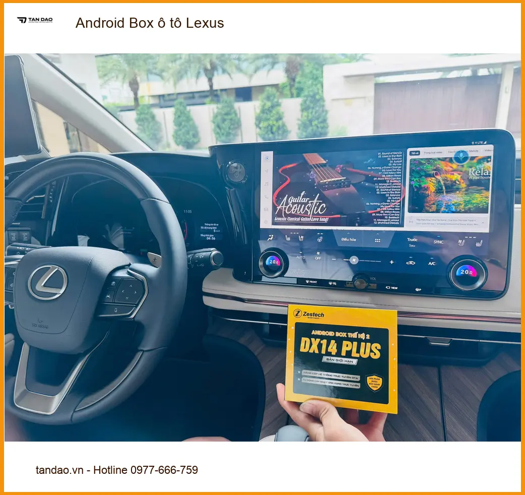 Cô Thoa lắp Android Box ô tô Lexus RX350 tại Quận 6 để nâng tầm tiện ích giải trí