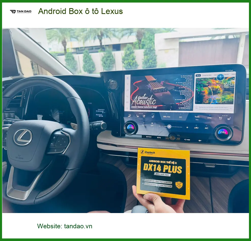 Anh Tùng lắp Android Box Lexus RX350 tại Củ Chi để giải trí trên xe ảnh thực tế 2