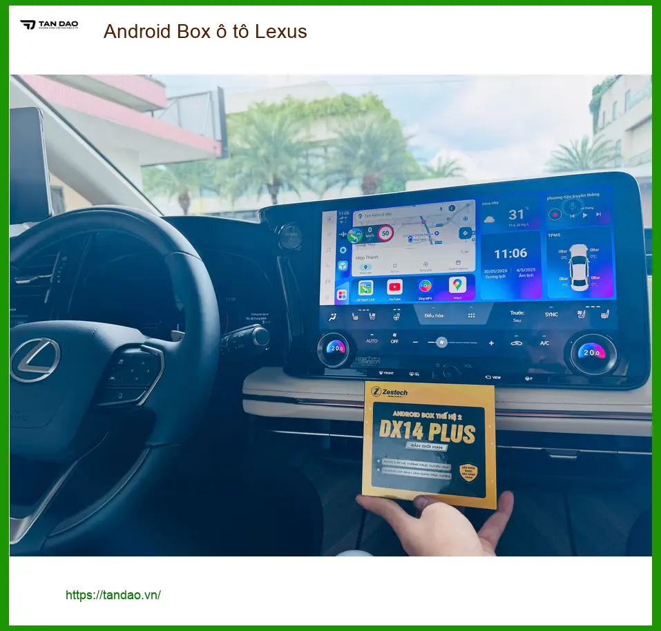 Anh Phong lắp Android Box ô tô Lexus ES300h tại Quận Tân Phú để nâng cấp giải trí ảnh thực tế 2