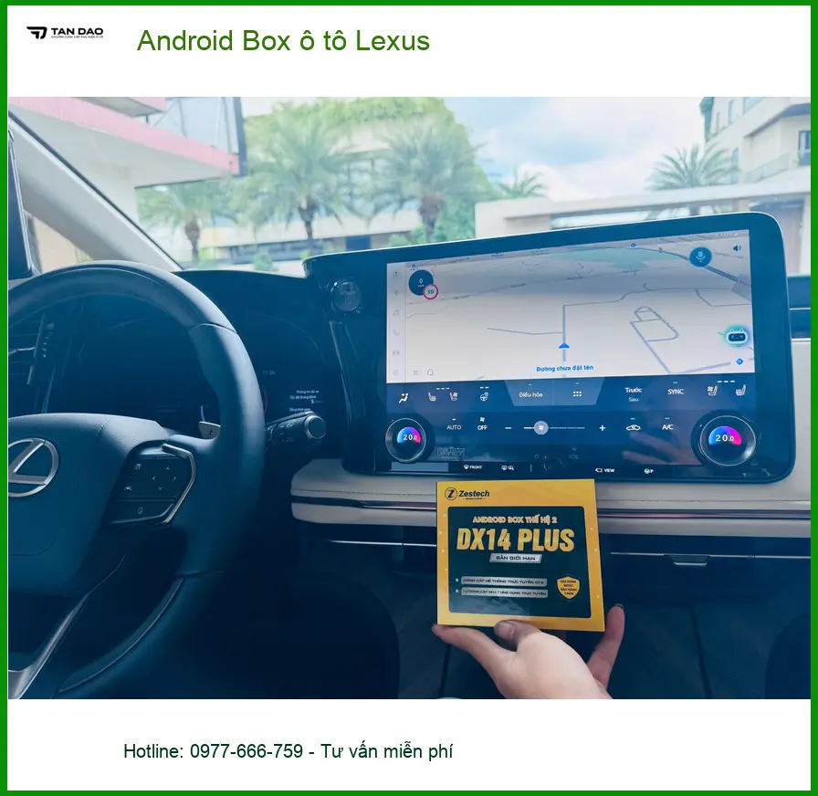 Anh Phong lắp Android Box ô tô Lexus ES300h tại Quận Tân Phú để nâng cấp giải trí ảnh thực tế 4