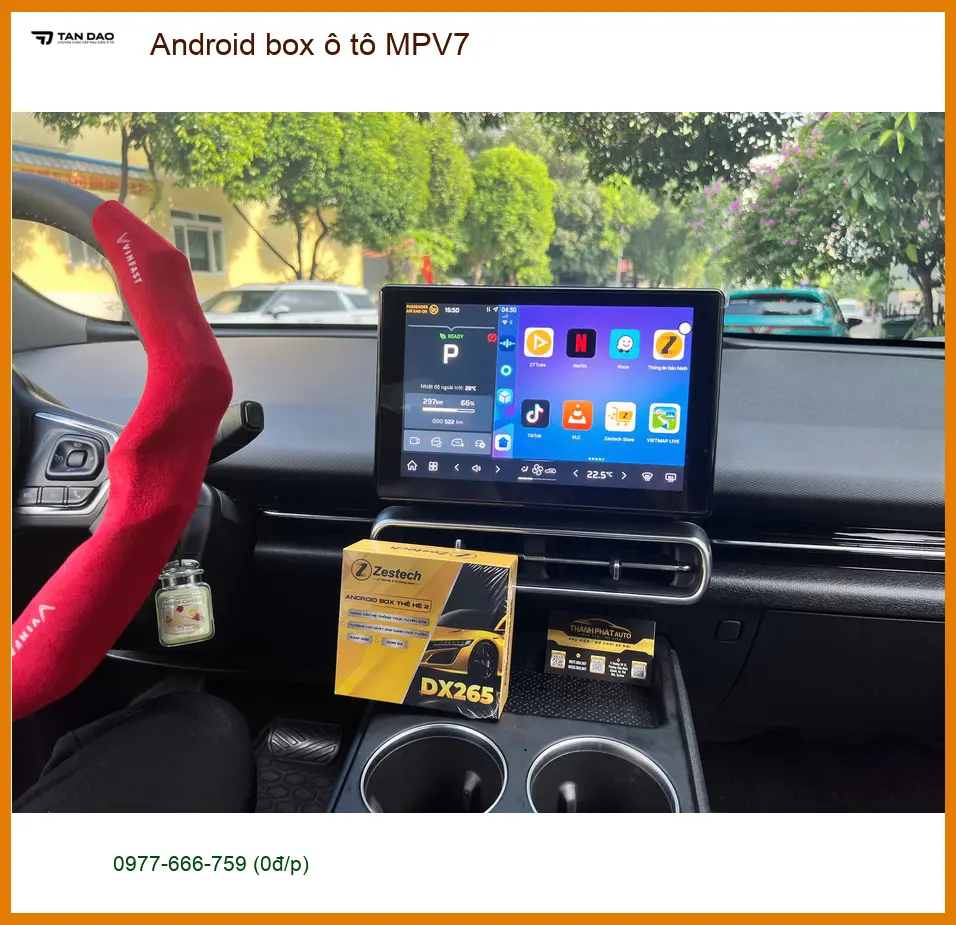Anh Khải lắp Android Box MPV7 cho Hyundai Santa Fe tại Quận 7 để nâng tầm giải trí ảnh thực tế 4