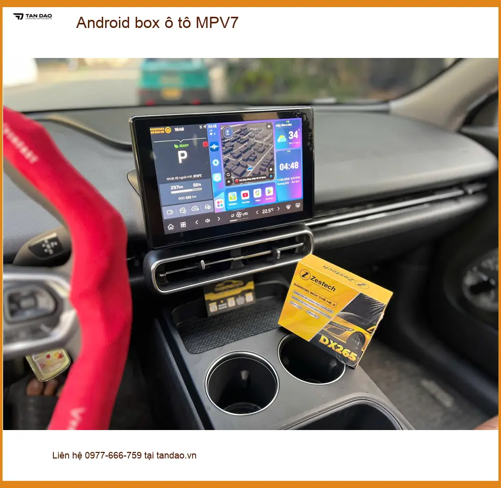 Chị Linh Chi lắp Android box ô tô MPV7 cho Ford Everest tại Thủ Đức ảnh thực tế 4