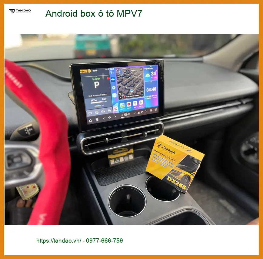 Chị Hoa lắp Android Box MPV7 cho Hyundai Creta ở Tân Bình xem YouTube. ảnh thực tế 2