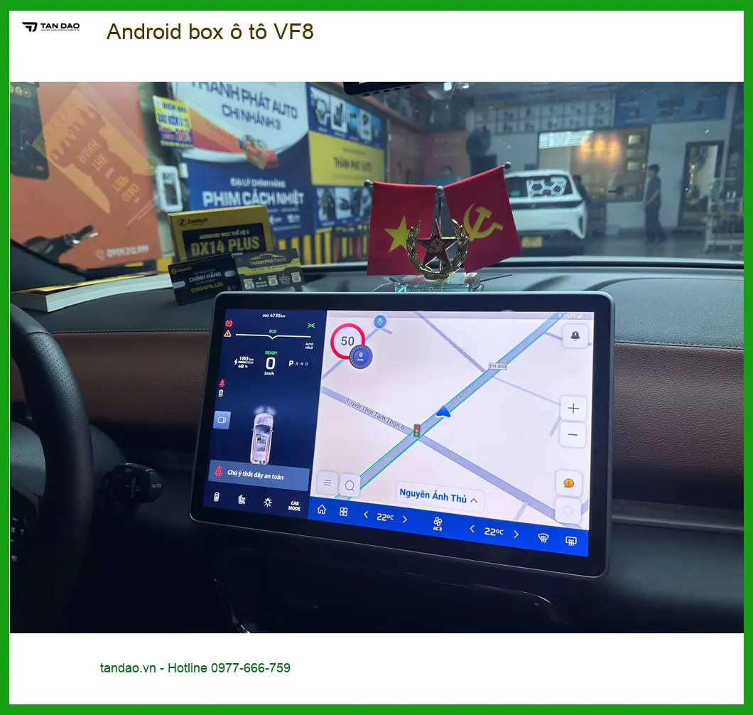 Anh Hào lắp Android box ô tô VF8 tại Quận Thủ Đức để nâng cấp giải trí ảnh thực tế 2