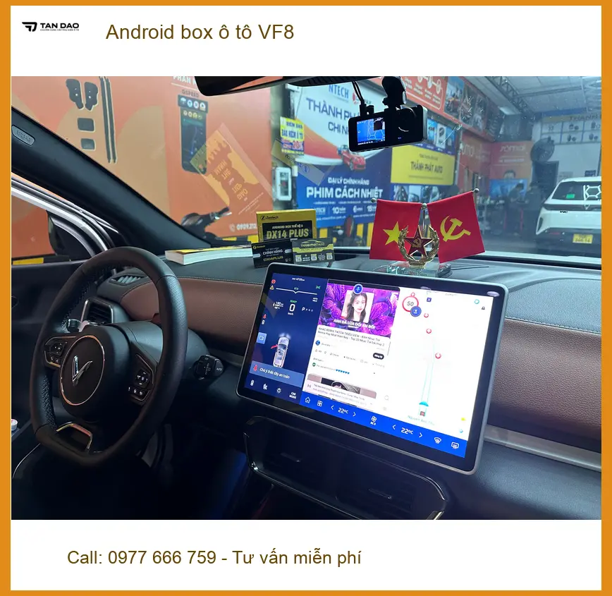 Anh Hào lắp Android box ô tô VF8 tại Quận Thủ Đức để nâng cấp giải trí ảnh thực tế 3