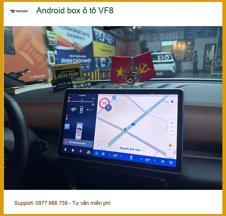 Anh Thành lắp Android box ô tô VF8 tại Nhà Bè để tiện xem phim ảnh thực tế 4