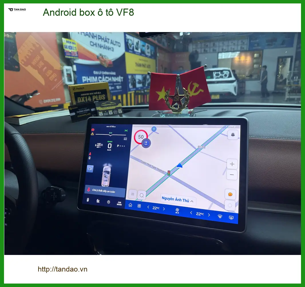Anh Tùng lắp Android Box VinFast VF8 Quận Phú Nhuận xem YouTube mượt mà