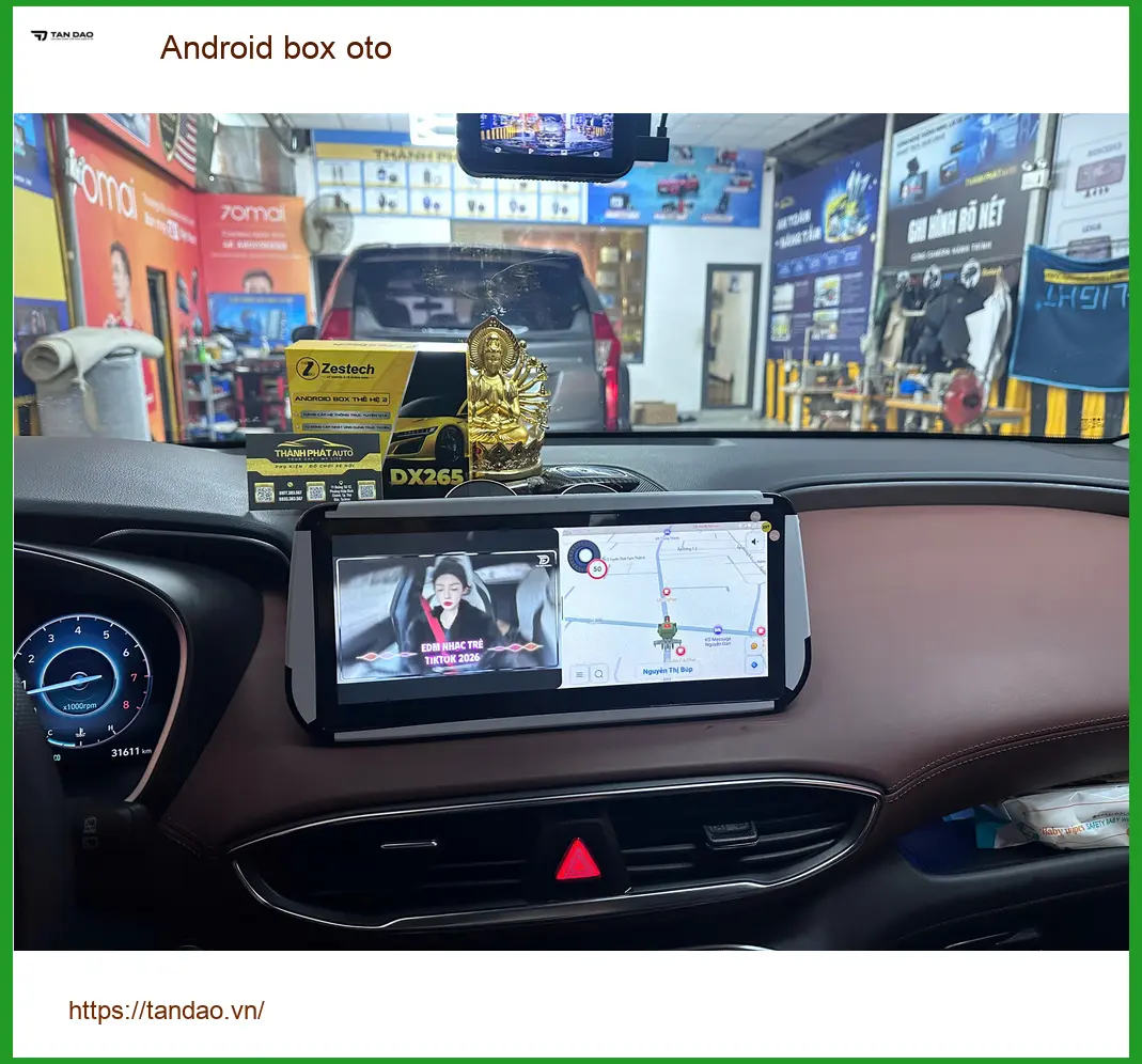 Chị Vân lắp Android box ô tô cho Mazda CX-5 tại Quận 12 để trải nghiệm giải trí đỉnh cao ảnh thực tế 2