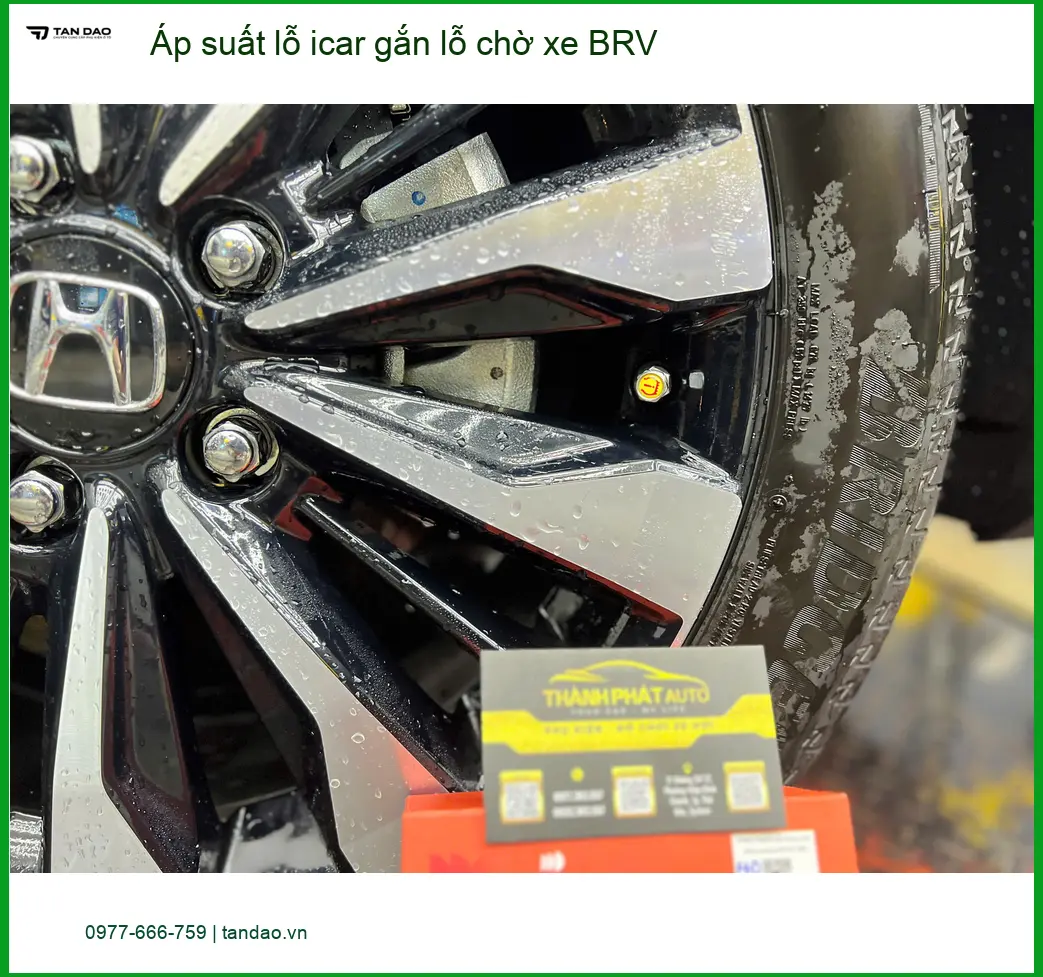 Anh Dũng lắp cảm biến áp suất lốp Icar gắn lỗ chờ BRV tại Gò Vấp ảnh thực tế 4