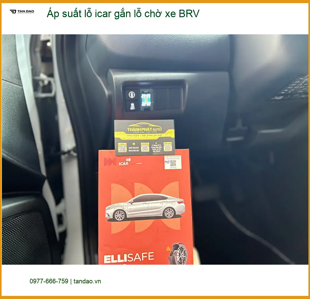 Anh Tú gắn áp suất lỗ Icar lỗ chờ xe BRV Quận 6 an toàn ảnh thực tế 2