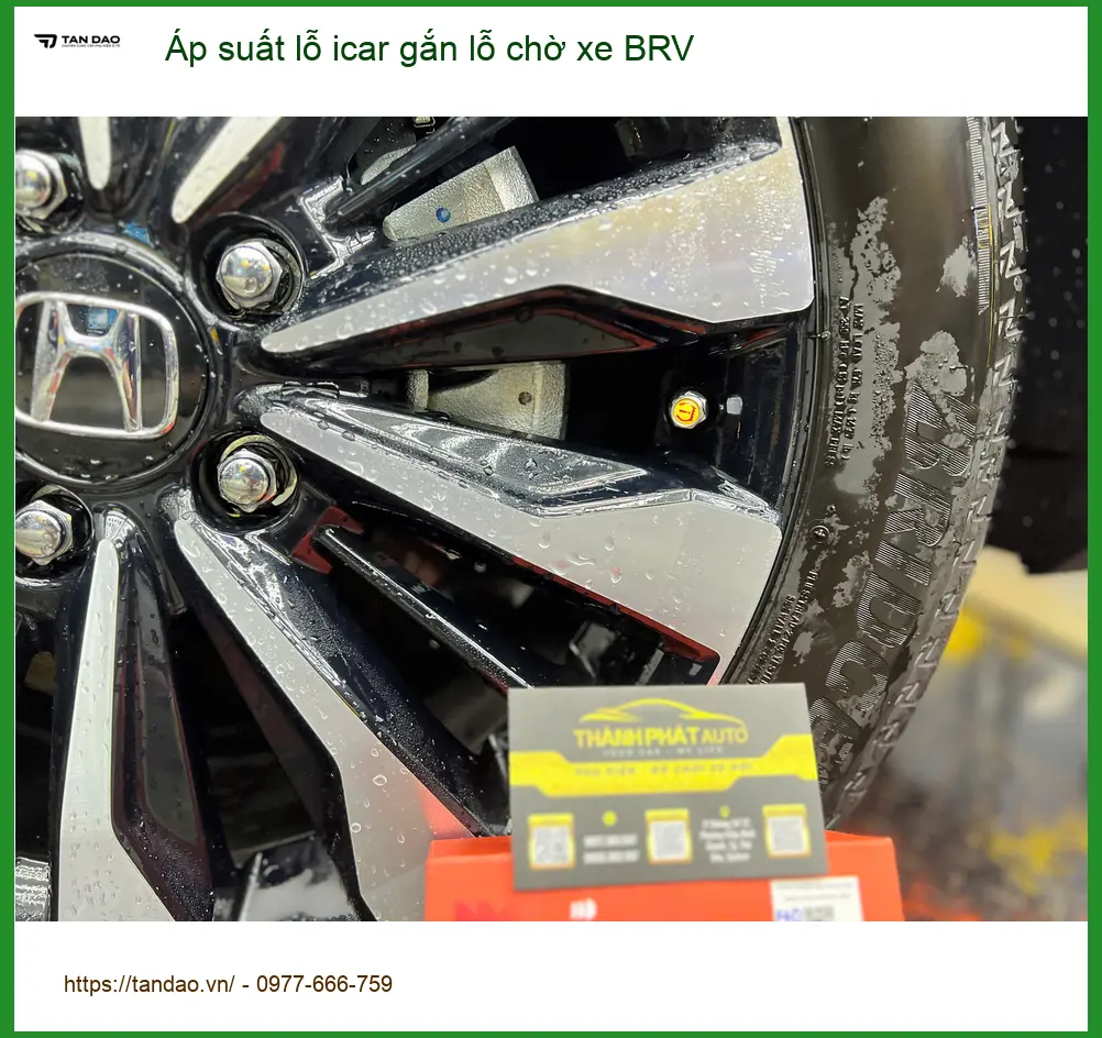 Anh Tú gắn áp suất lỗ Icar lỗ chờ xe BRV Quận 6 an toàn ảnh thực tế 5