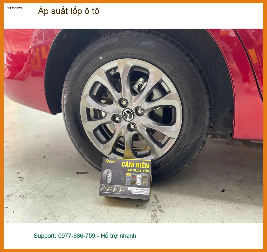 Chú Minh lắp cảm biến áp suất lốp ô tô Honda CR-V tại Quận 9 an toàn đường dài ảnh thực tế 5