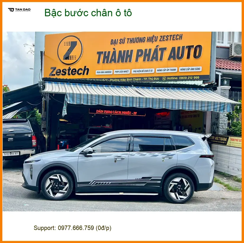 Anh Quang lắp bậc bước chân ô tô Hyundai Santa Fe tại Quận 6 để tiện cho gia đình ảnh thực tế 3