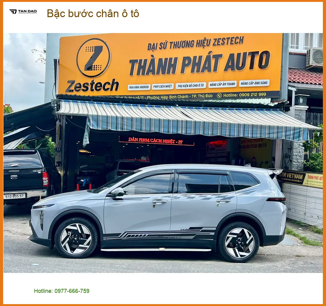Anh Kiệt lắp Bậc bước chân ô tô Toyota Fortuner Quận 9 an toàn