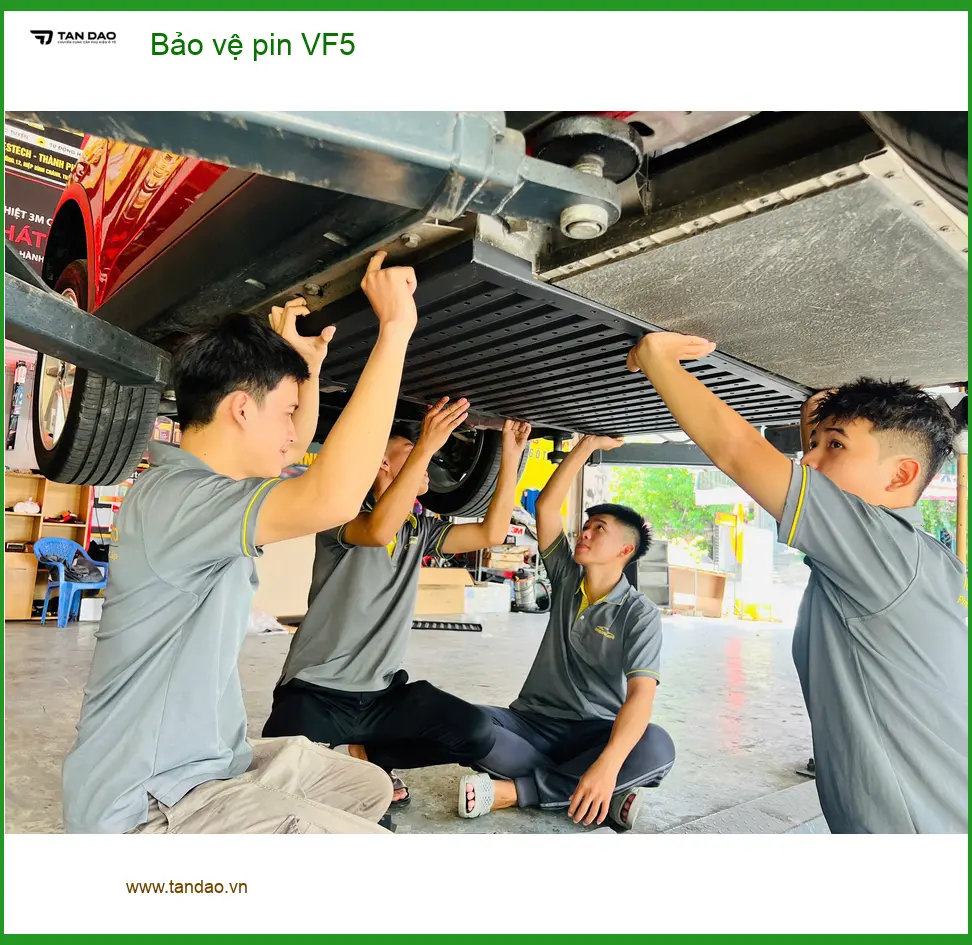 Anh Kiên cần bảo vệ pin VF5 tại Hóc Môn trước chuyến đi công tác gấp ảnh thực tế 5