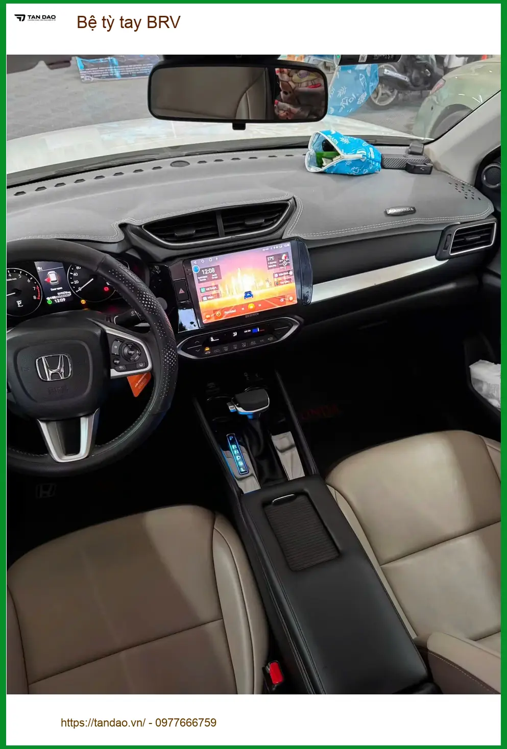 Anh Hùng Vĩ lắp bệ tỳ tay Honda BRV tại Quận 12 để lái xe thoải mái hơn ảnh thực tế 4