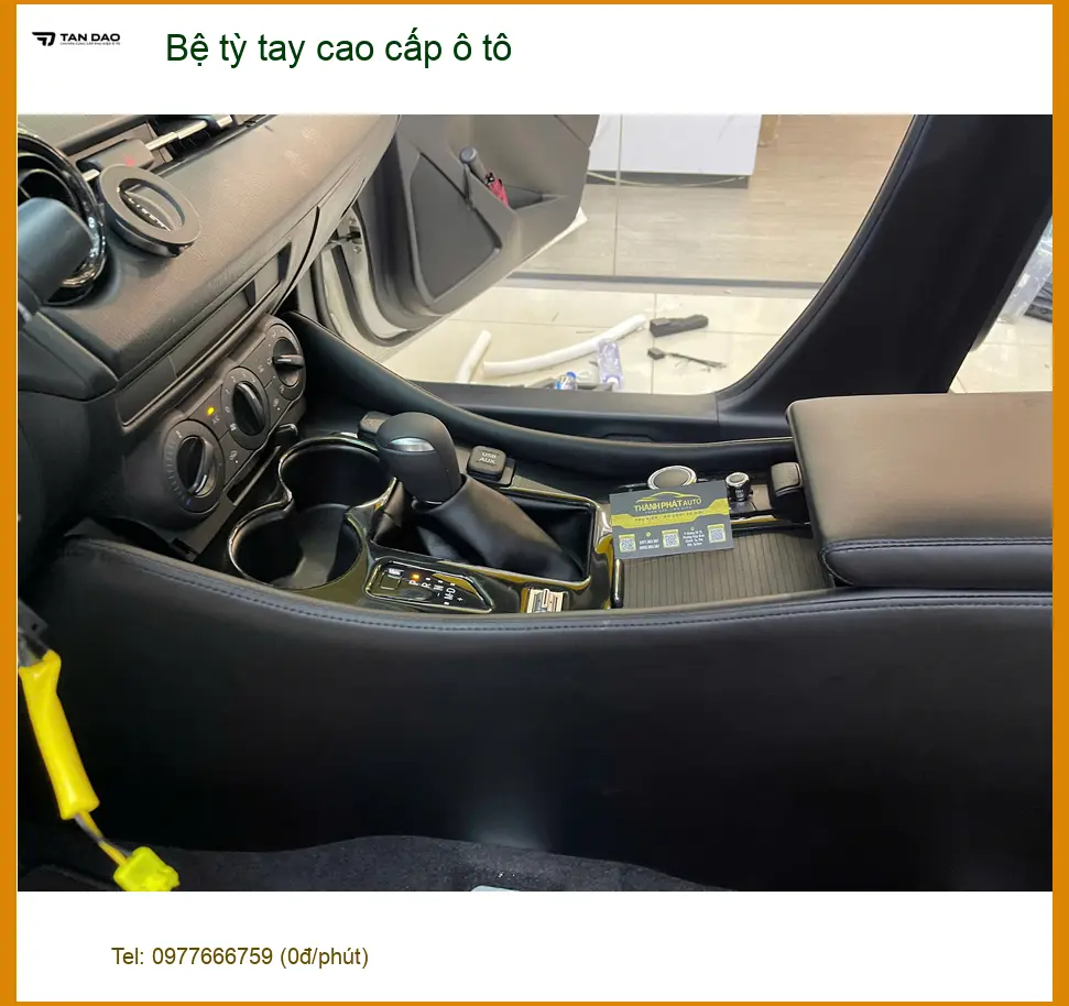 Chị Thanh Hương lắp bệ tỳ tay cao cấp cho Hyundai Accent ở Quận 2 ảnh thực tế 4