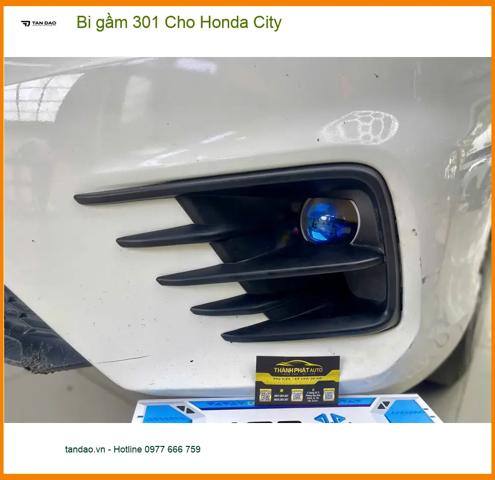 Chị Thảo độ bi gầm 301 cho Honda City tại Quận 6 để cải thiện tầm nhìn đêm ảnh thực tế 2