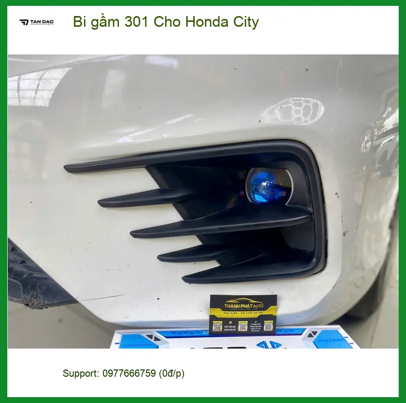 Anh Khang độ bi gầm 301 cho Honda City tại Hóc Môn vì đèn zin mờ. ảnh thực tế 2