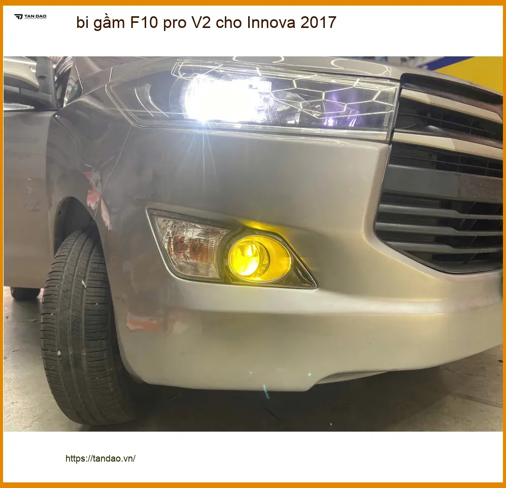 Anh Minh lắp bi gầm F10 pro V2 cho Innova 2017 tại Quận 4 để tăng sáng an toàn ảnh thực tế 2