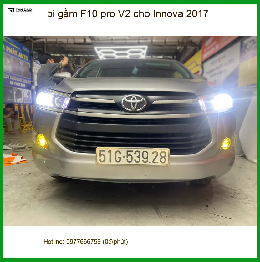 Chú Lộc độ bi gầm F10 pro V2 cho Innova 2017 ở Quận 7, lái xe an toàn hơn ảnh thực tế 4