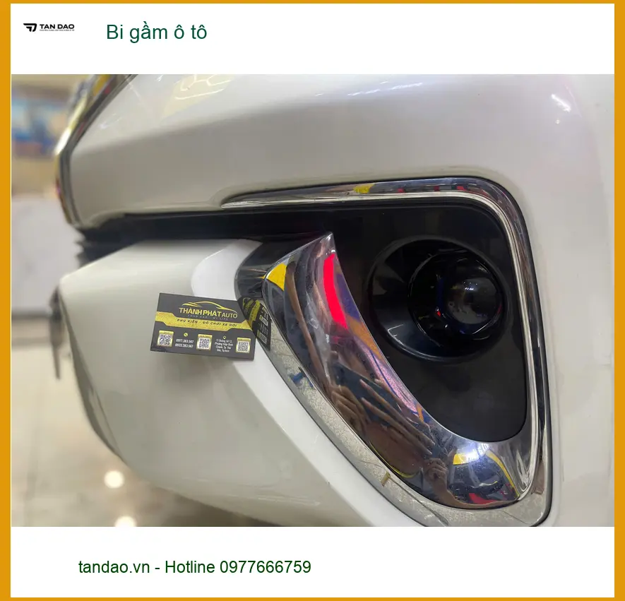 Anh Khang độ bi gầm ô tô cho Honda CR-V tại Phú Nhuận vì đèn zin quá tối ảnh thực tế 2