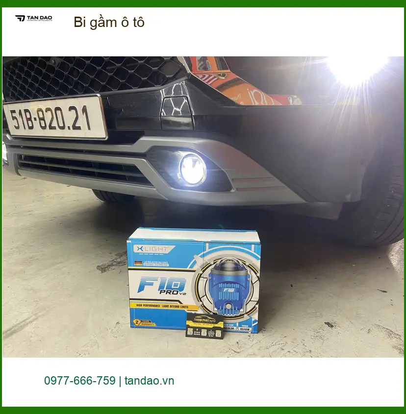 Anh Minh độ bi gầm ô tô Mitsubishi Xpander tại Bình Chánh để cải thiện tầm nhìn ảnh thực tế 2