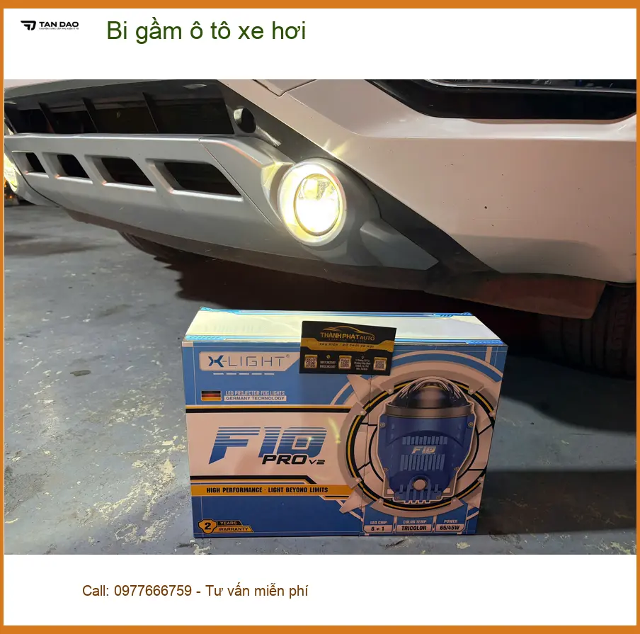 Anh Quang lắp bi gầm ô tô Hyundai Accent tại Quận 9 vì đèn zin quá yếu khi đi đêm ảnh thực tế 2