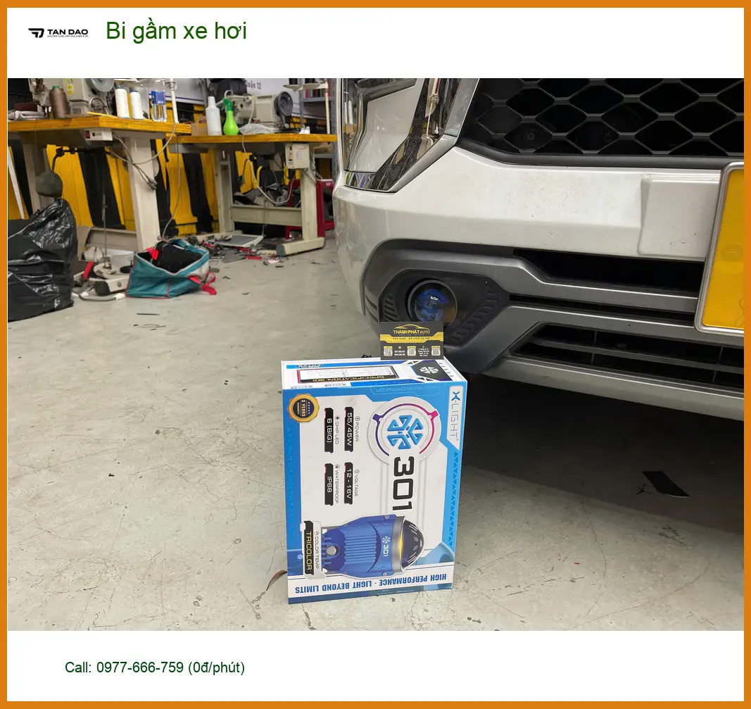 Anh Đạt độ bi gầm xe hơi Hyundai Accent tại Quận Tân Phú vì đèn zin kém sáng khi đi đêm