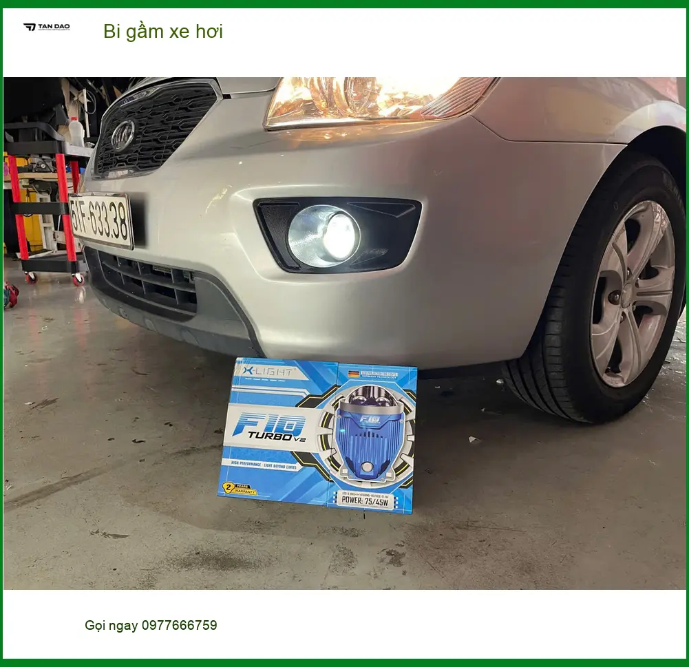 Chị Thảo độ bi gầm xe Hyundai Accent tại Hóc Môn vì đèn zin quá yếu ảnh thực tế 2