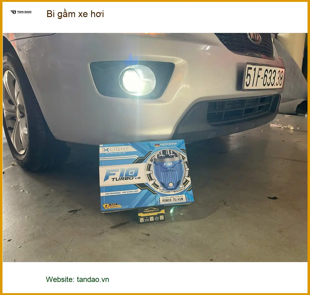 Chị Thảo độ bi gầm xe Hyundai Accent tại Hóc Môn vì đèn zin quá yếu ảnh thực tế 3